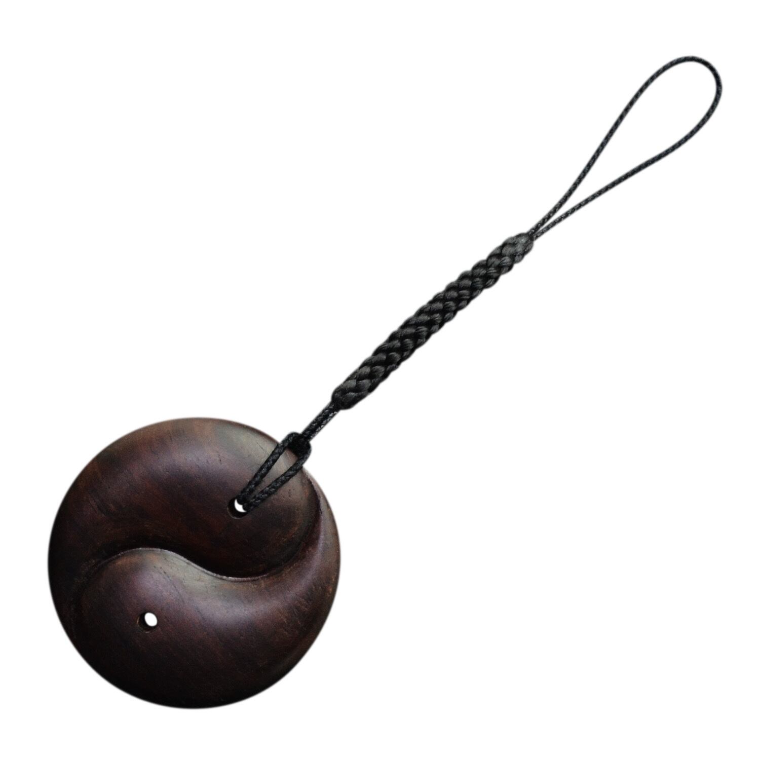 本紫檀 陰陽 ストラップ 根付