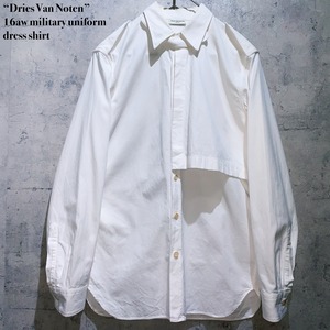 “Dries Van Noten”16aw military uniform dress shirt