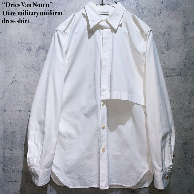 “Dries Van Noten”16aw military uniform dress shirt