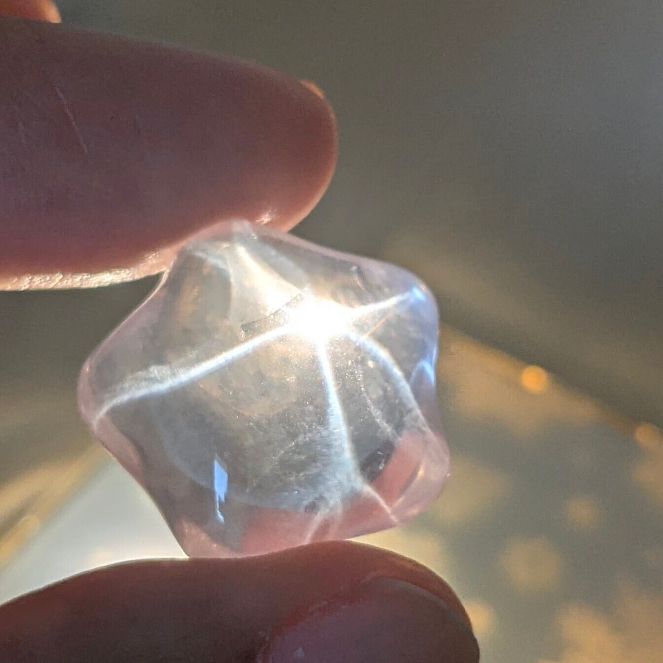 超高品質スターローズクォーツ 星型 約7g | iris imrama stone