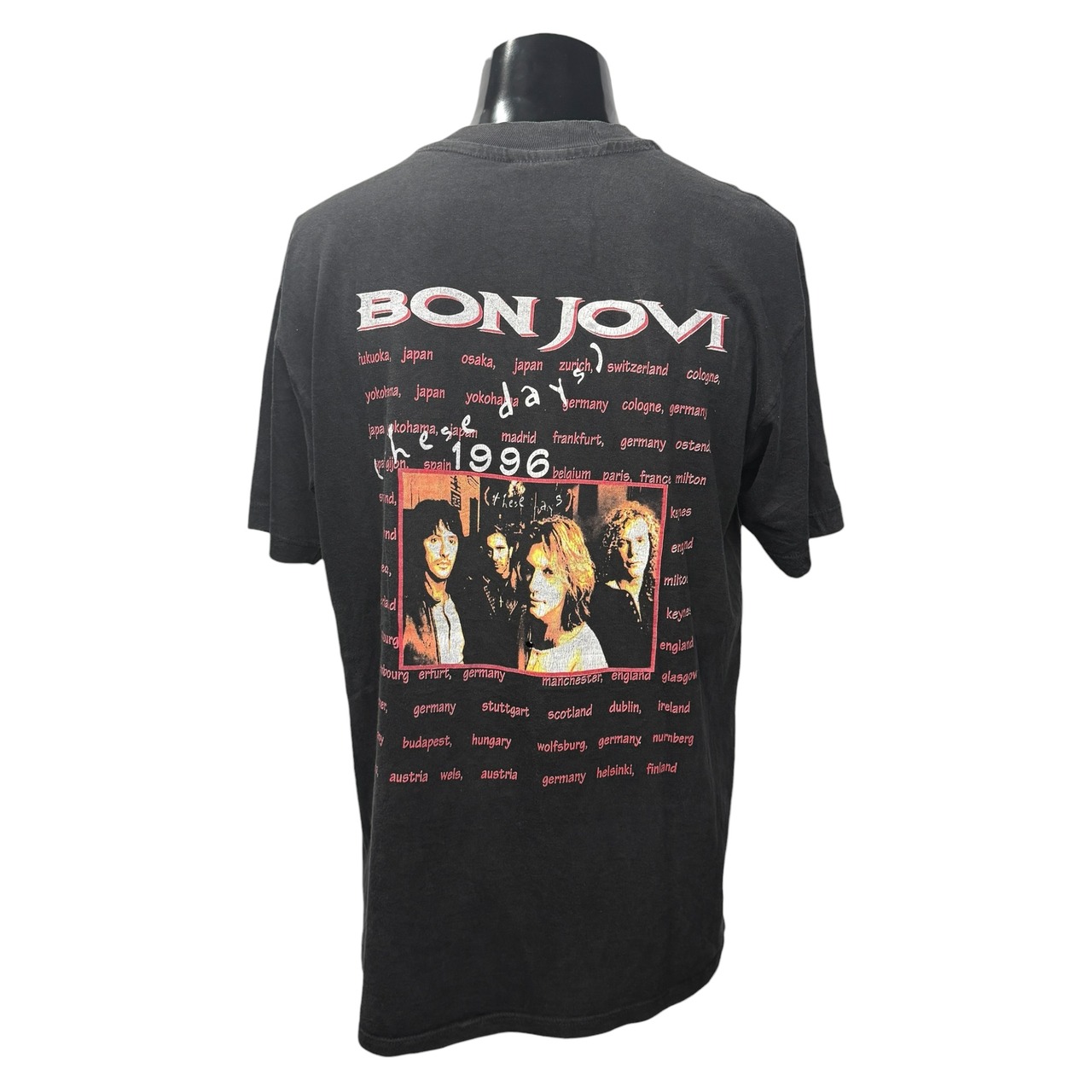 【BON JOVI】ボン・ジョヴィ "THESE DAYS 1996 TOUR" 90's Vintage Tシャツ