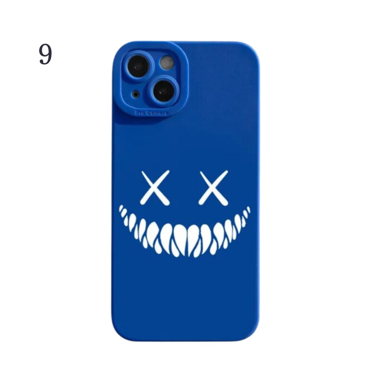 シンプル フェイス イラスト ペア iPhone スマホケース≪9COLOR≫【0277】