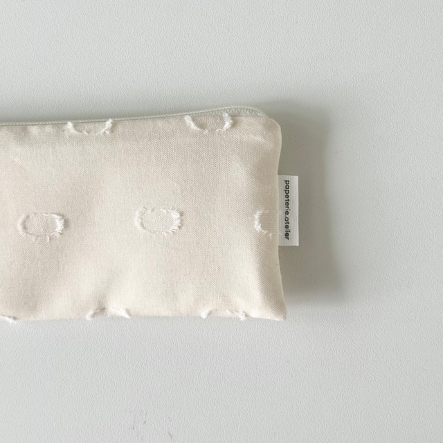 ★予約 papeterie.atelier 〔pencil case -puffy dot-〕