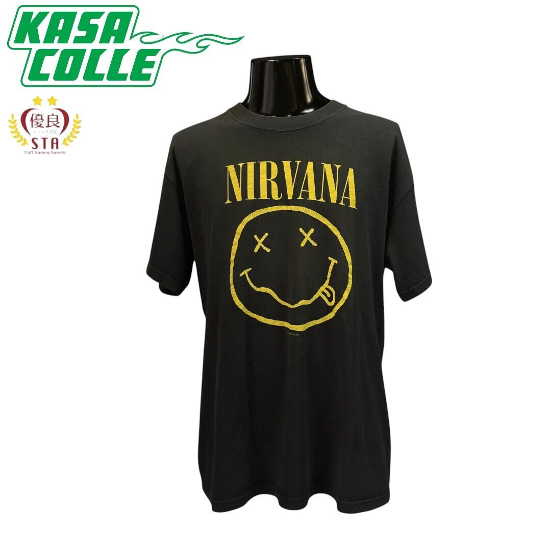希少】Nirvana Smile 1992 ヴィンテージTシャツ L〜XL相当 節約
