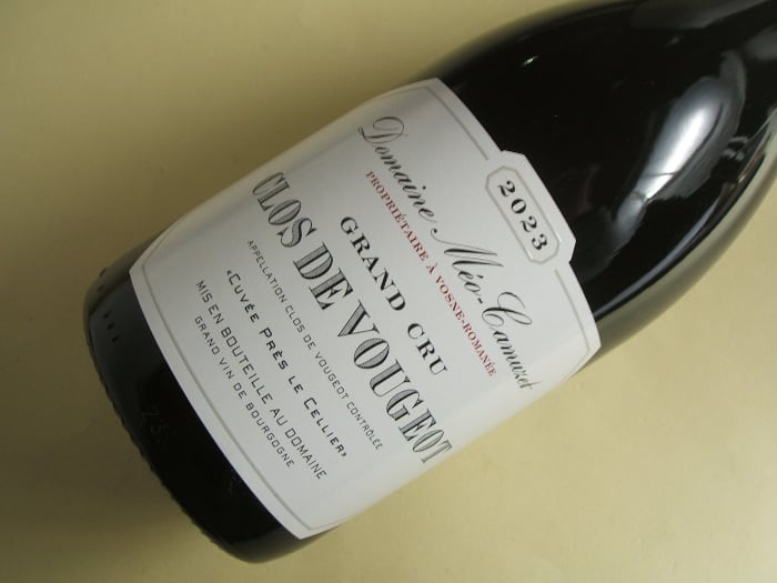 特級 クロ・ド・ヴージョ プレ・ル・セリエ 2023年 ドメーヌ・メオ・カミュゼ