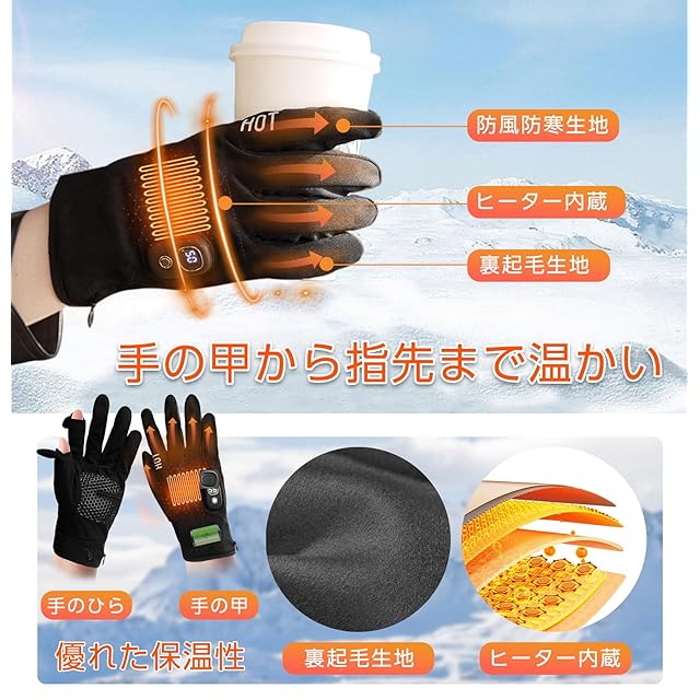 ZenCT アウトドアグローブ【2025年モデル・2指出し・手の甲と指発熱
