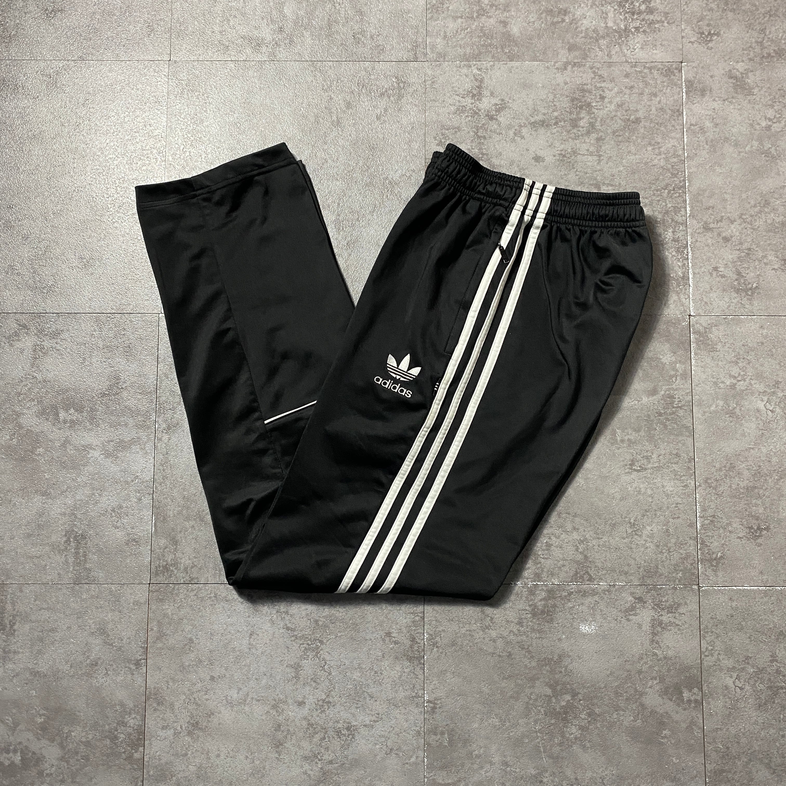 adidas (デッドストック ３段ロゴ入り トレフォイル入り) 90s adidasアディダス トレフォイル ロゴ刺繍 マルチカラー ハイネック