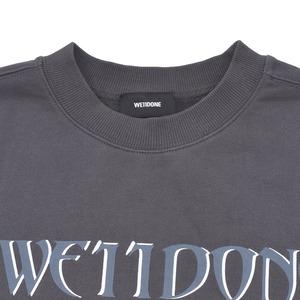 【WE11DONE】CHARCOAL FRONT LOGO SWEATSHIRT