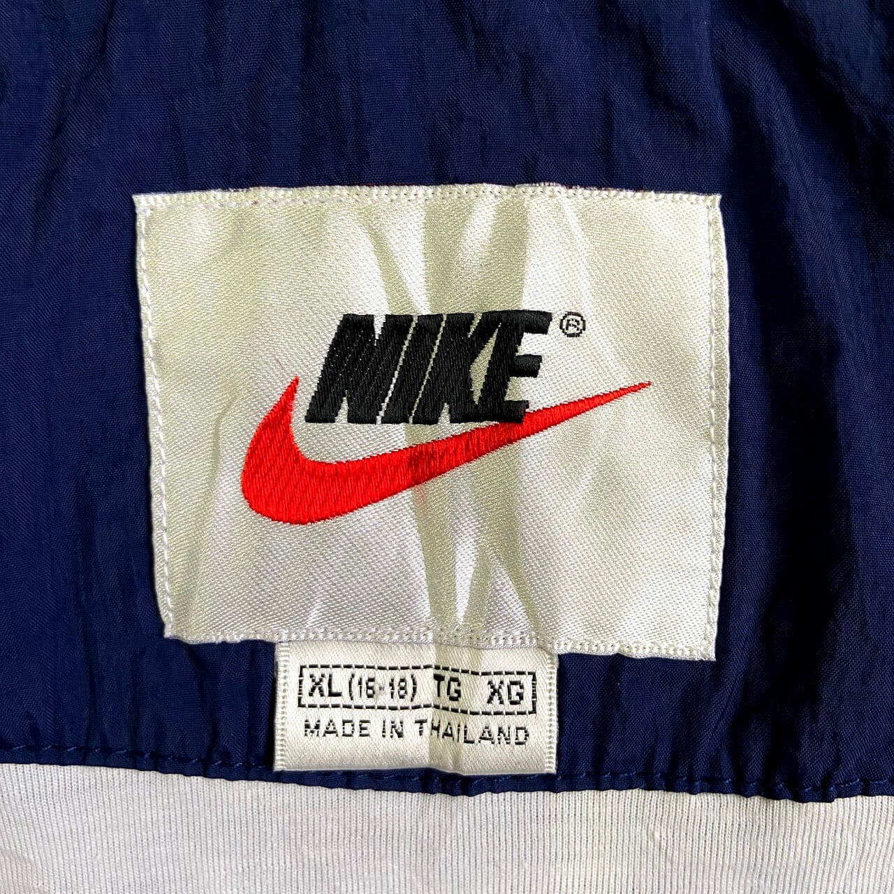 90年代 NIKE ナイキ スモールスウォッシュ ロゴ刺繍 ナイロン ...