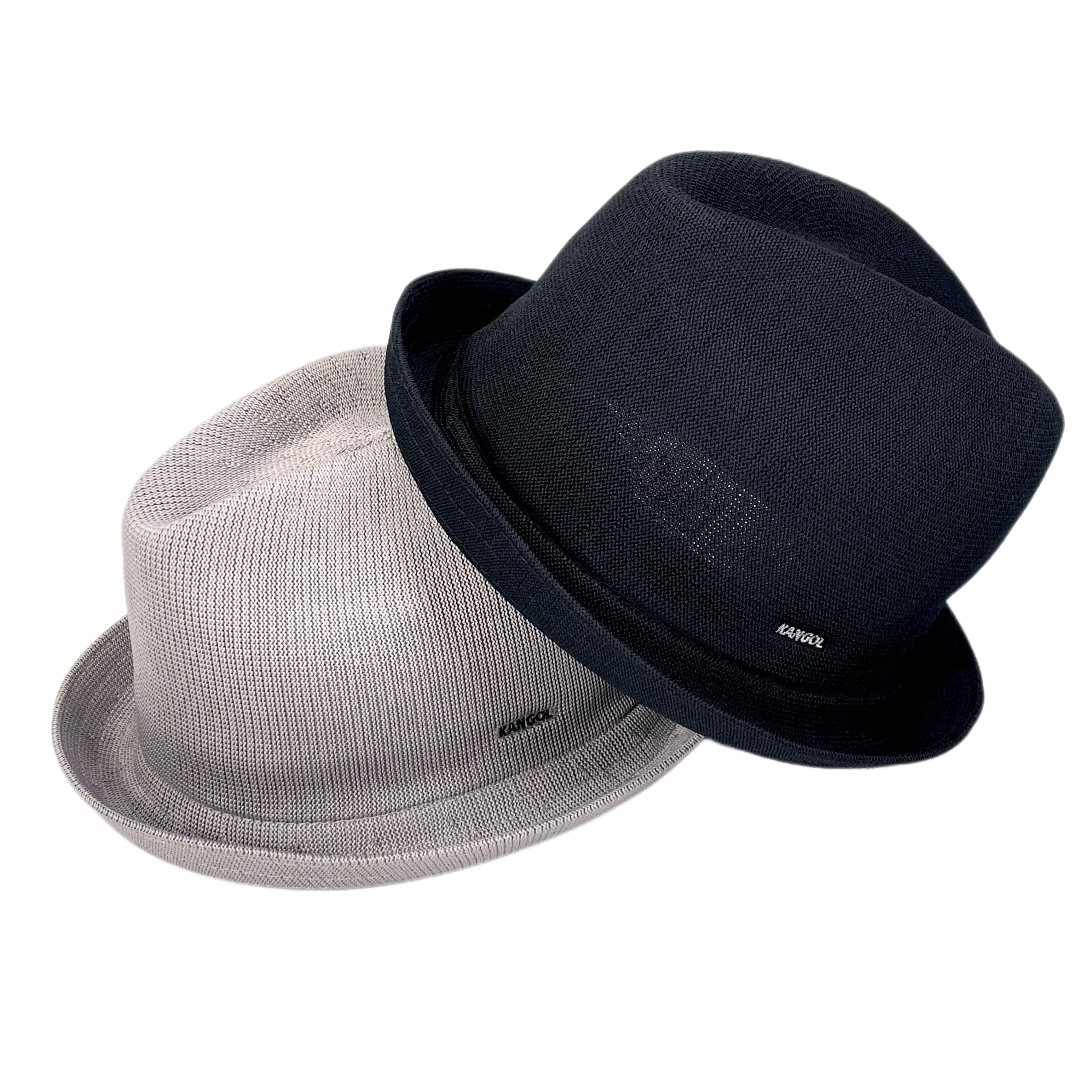 KANGOL　中折れハット　メッシュ素材　Black　Lサイズ