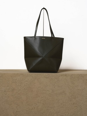 LOEWE ロエベ ダークカーキグリーン ミディアム パズルフォルド トート