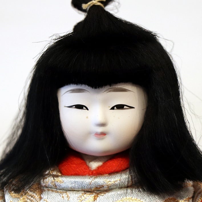 御所人形「雅」 幸一光｜Gosho Doll, Silk Kimono, 節約 桐箱付, H