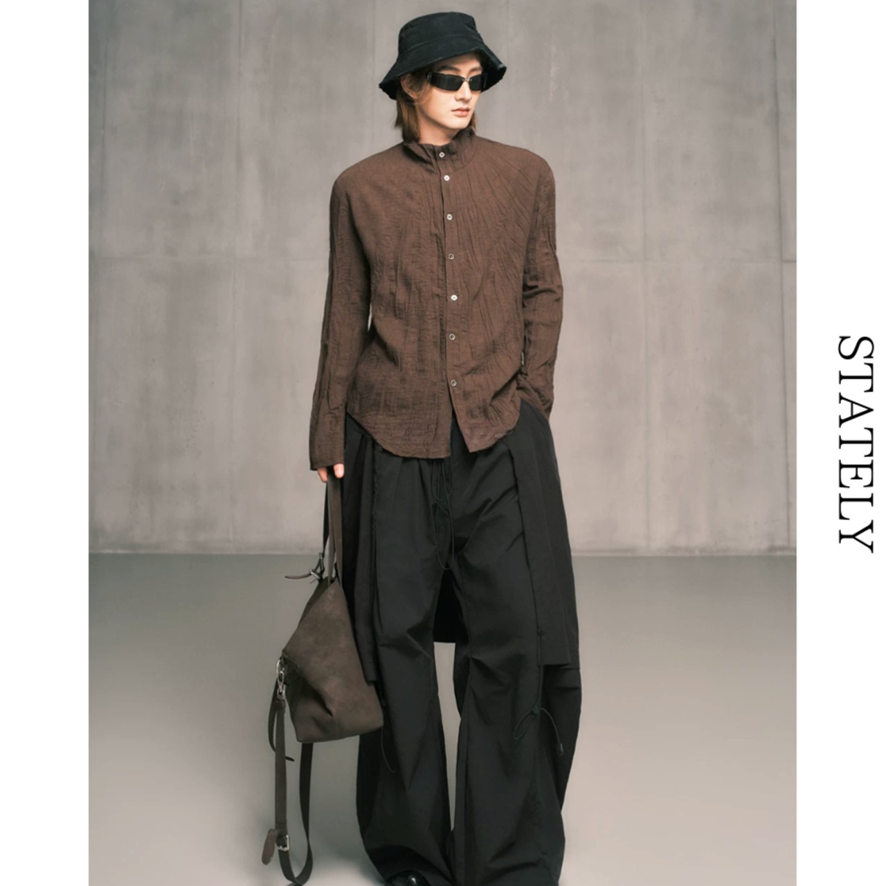 Wrinkle Stand カラーシャツ/3color_T82・画像8