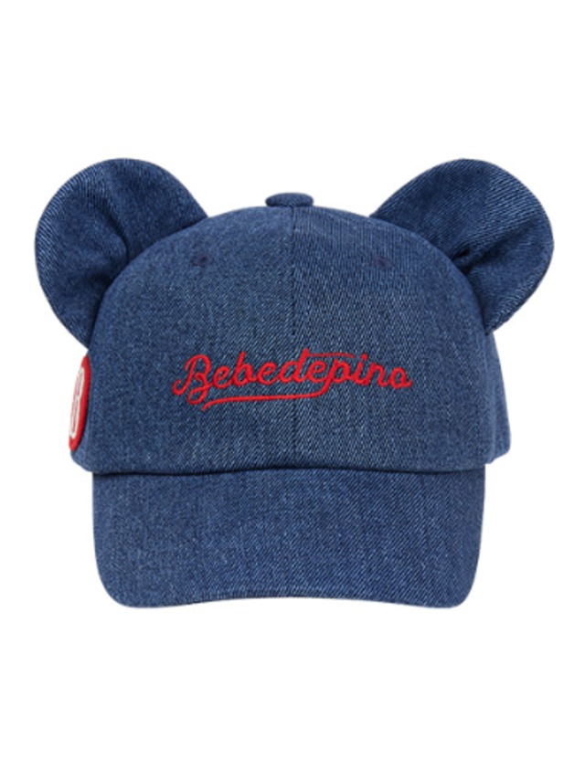 [BEBE DE PINO] Bebedepino bear ear denim baseball cap 正規品 韓国ブランド 韓国ファッション 韓国代行 韓国通販 ベベドピノ bebedepino 日本 店舗 韓国 子供服