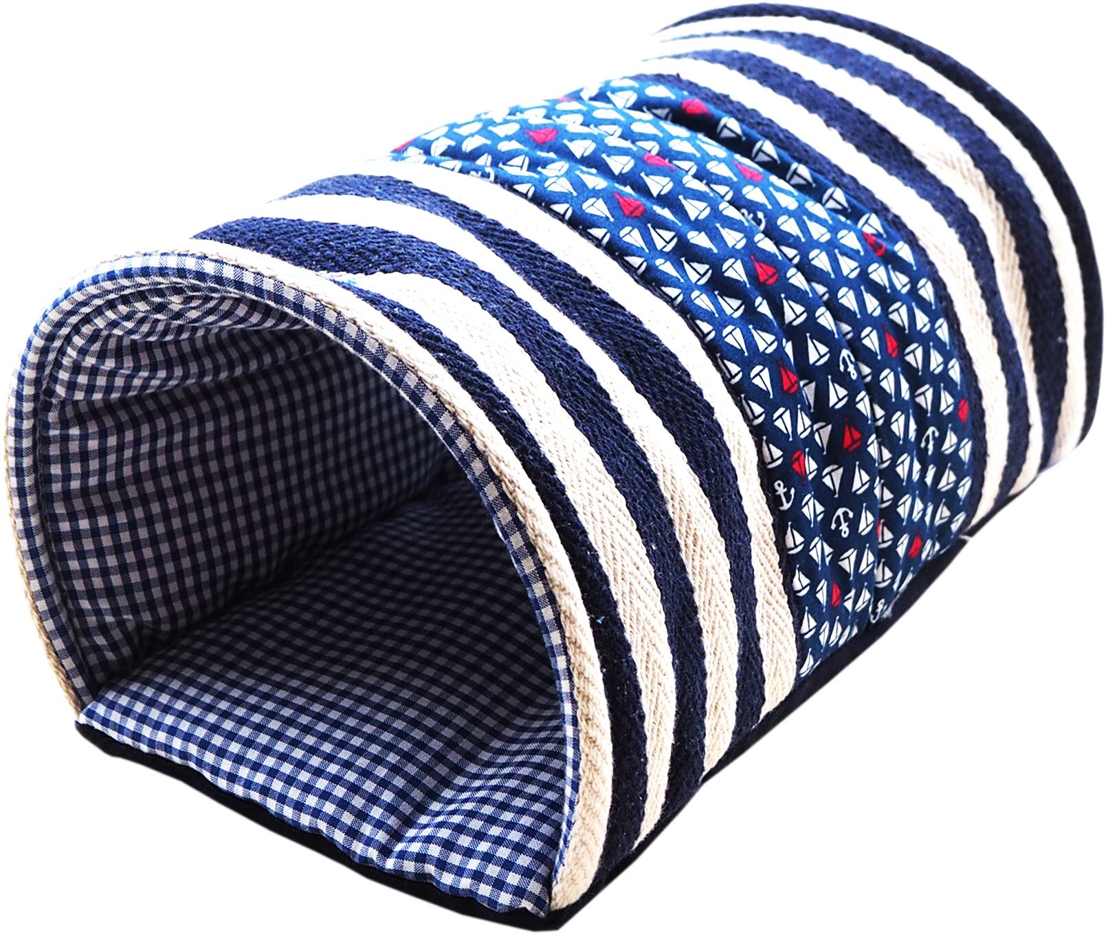 【小動物用品】みんなのトンネルマリン レッド/ブルー