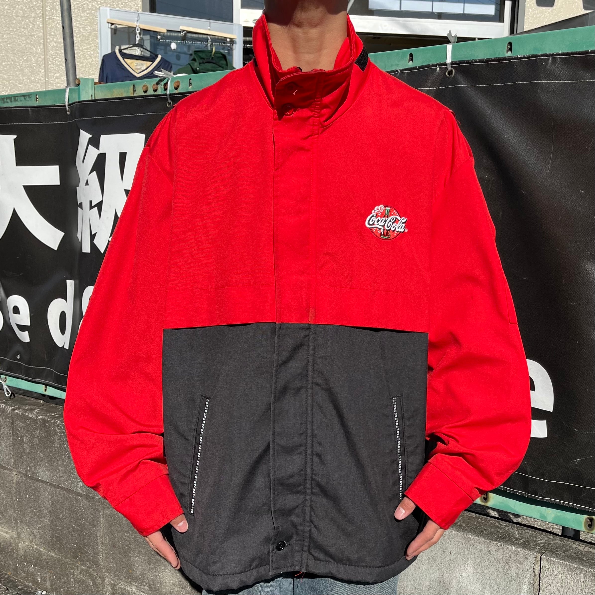 オシャレ PUMA プーマ 赤 ワッペン 刺繍 コカ・コーラ ナイロン