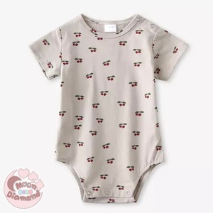 Toddlers ✩ mini柄 半袖ロンパース Toddlers ✩ mini柄 半袖ロンパース