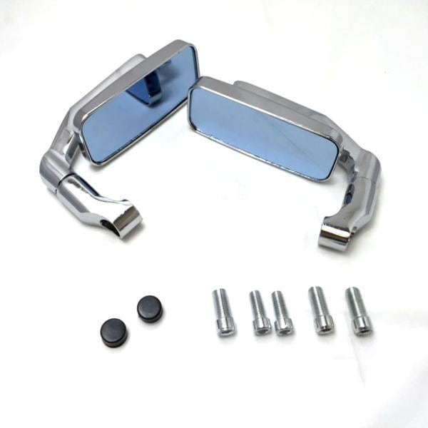 バイク ミラー スクエアー ローポジションを実現 角度自在 変換ネジ5