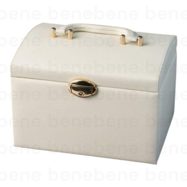 宝石箱 ： 引き出2段宝石箱 ﾎﾜｲﾄ