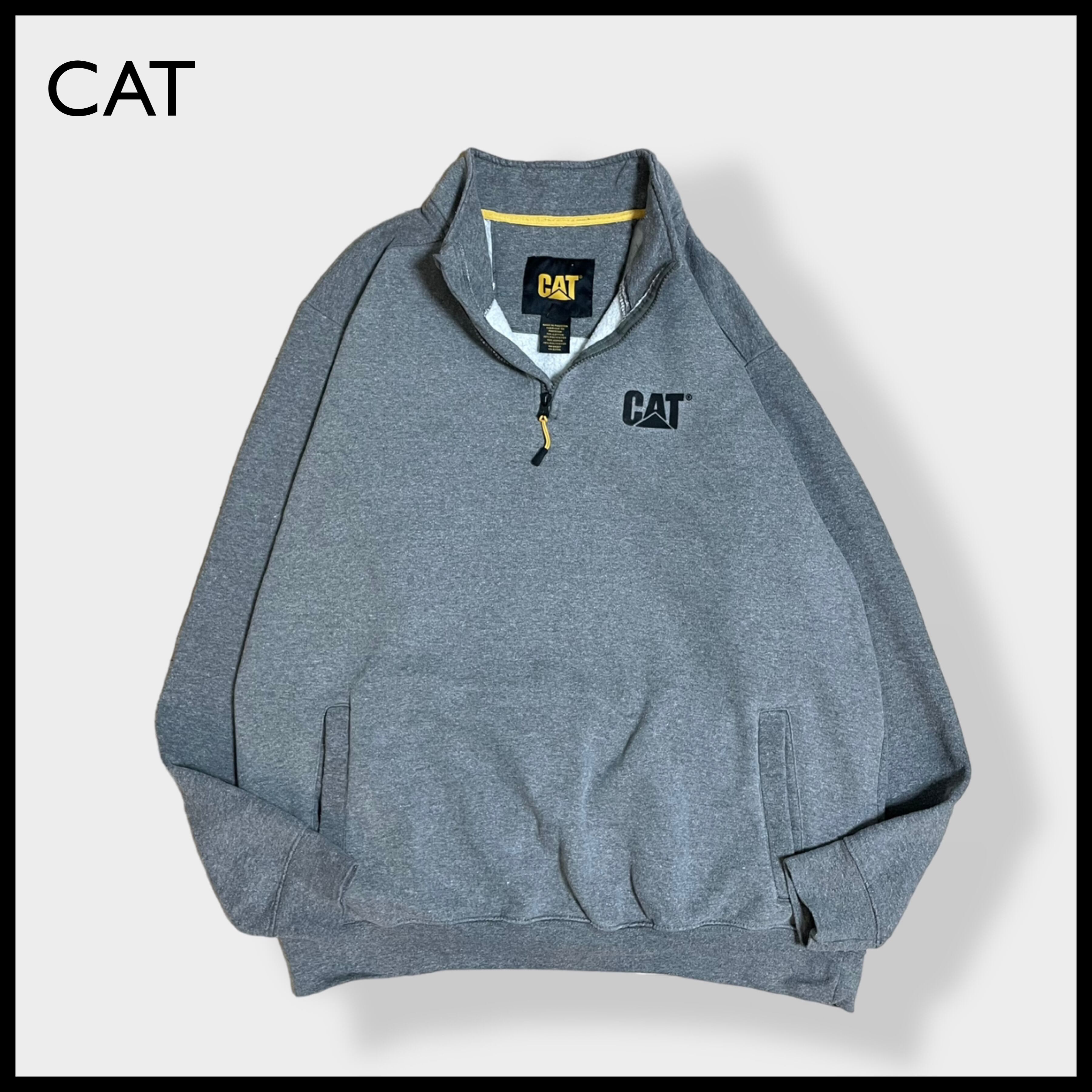 90s USA製 CAT　キャタピラー　スウェット　企業　ホワイト　XL