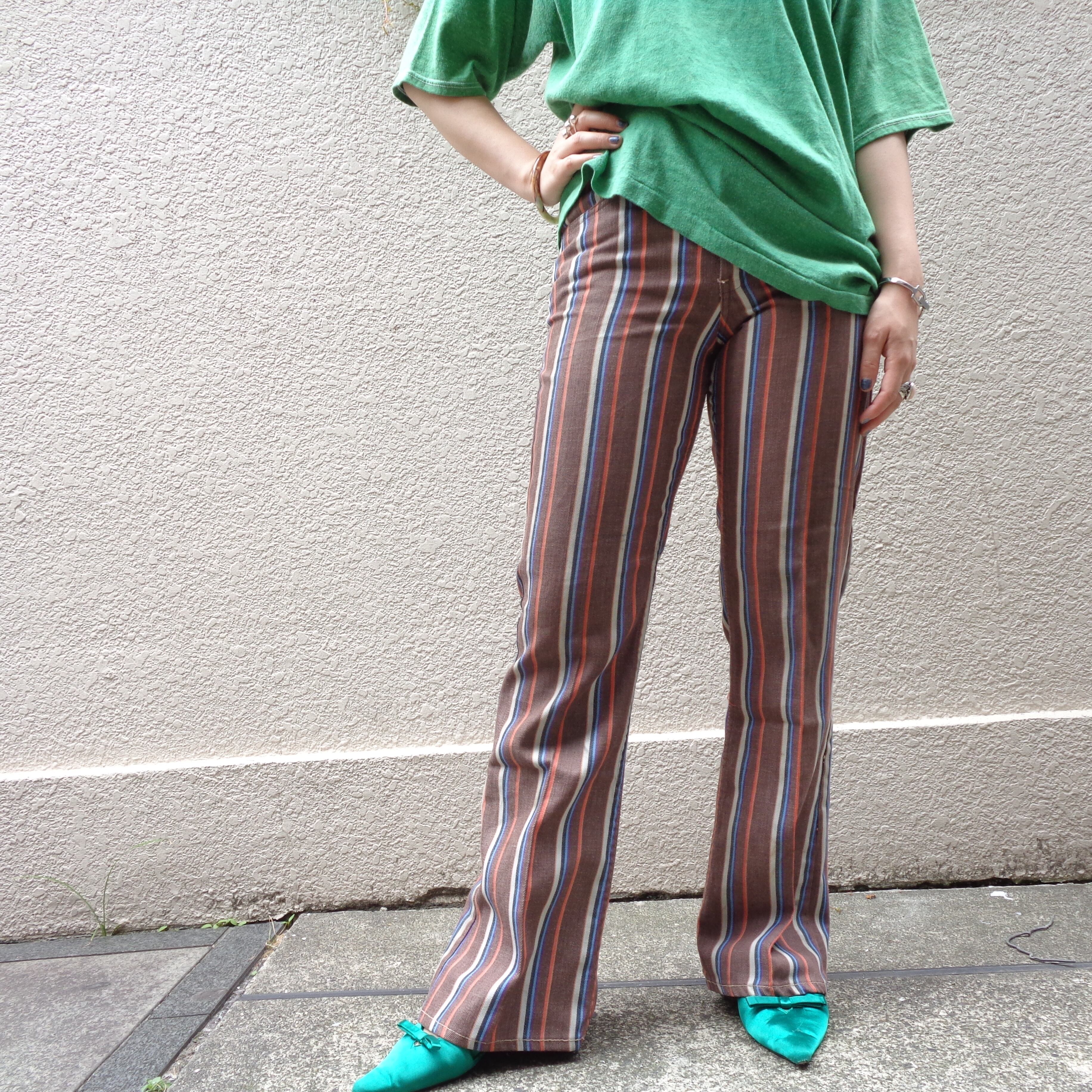 Stripe flare pants／ストライプ フレアパンツ | BIG TIME ｜ヴィンテージ 古着 BIGTIME（ビッグタイム）  powered by BASE