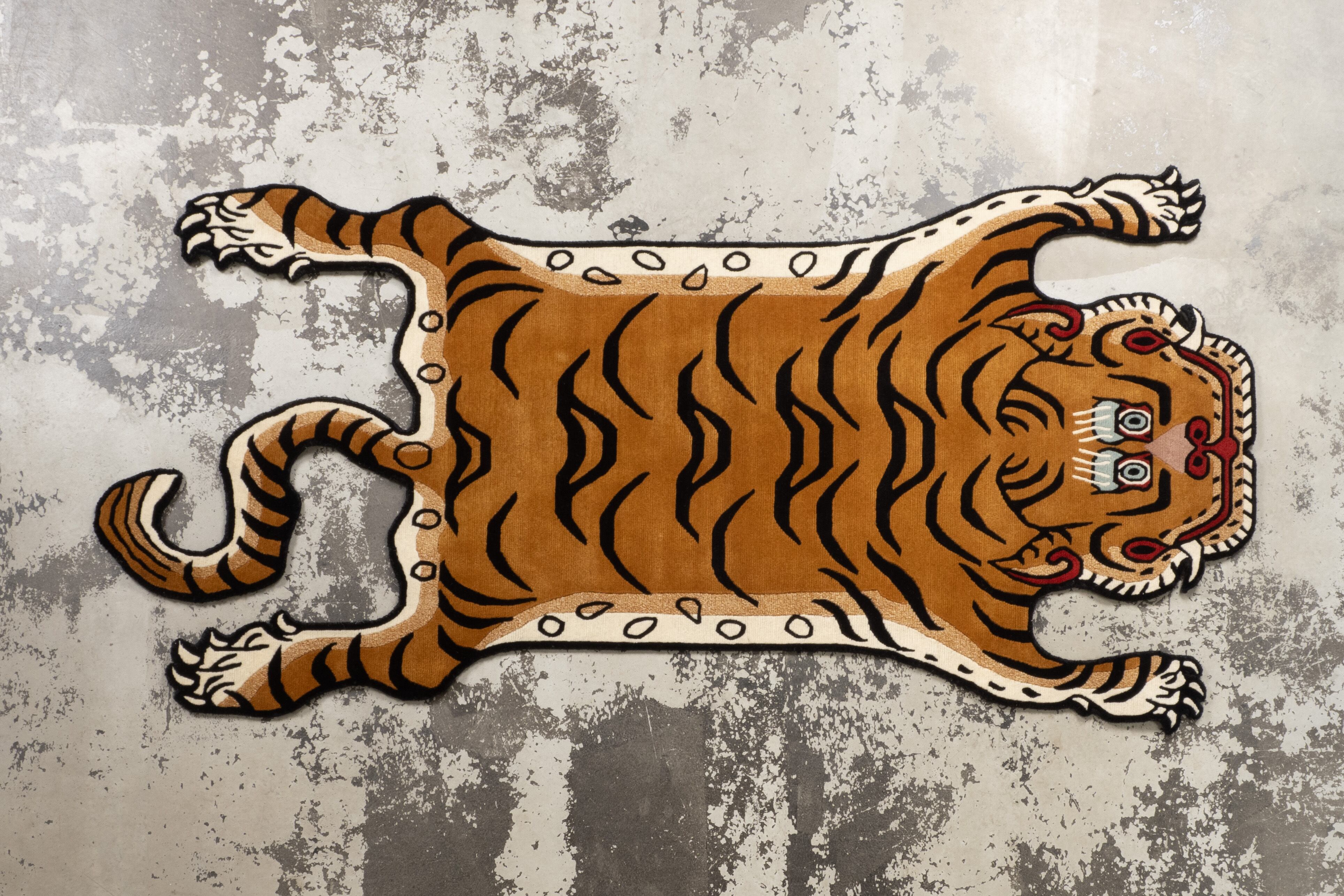 Tibetan Tiger Rug 《Lサイズ•ウール055》チベタンタイガーラグ