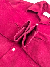 70s ARROW CORDUROY OPEN COLLAR SHIRT Size M