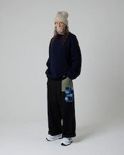 【数量限定販売】藍染めタイダイウールニット Maron