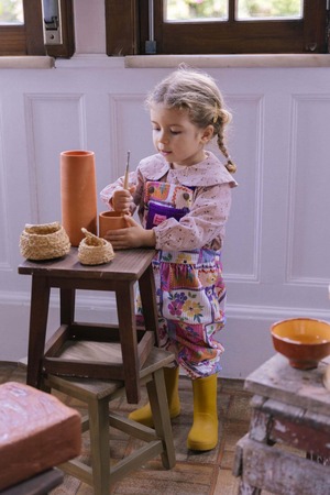 【25AW】favorite people(フェイバリットピープル)Baby Overall FOLCLORE(12m/24m)サロペット コーデュロイ