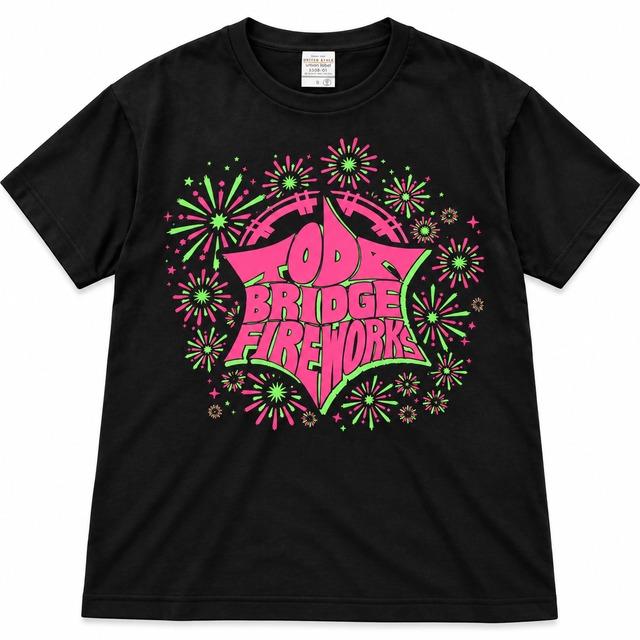 〈英語バージョン〉戸田花火大会 ビックシルエット Tシャツ