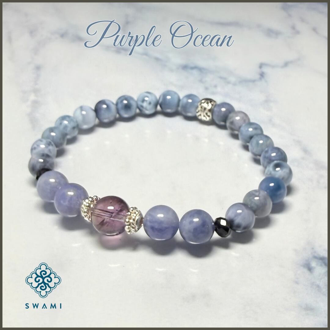 SWAMI スワミブレスレット パープルオーシャン(1点物)