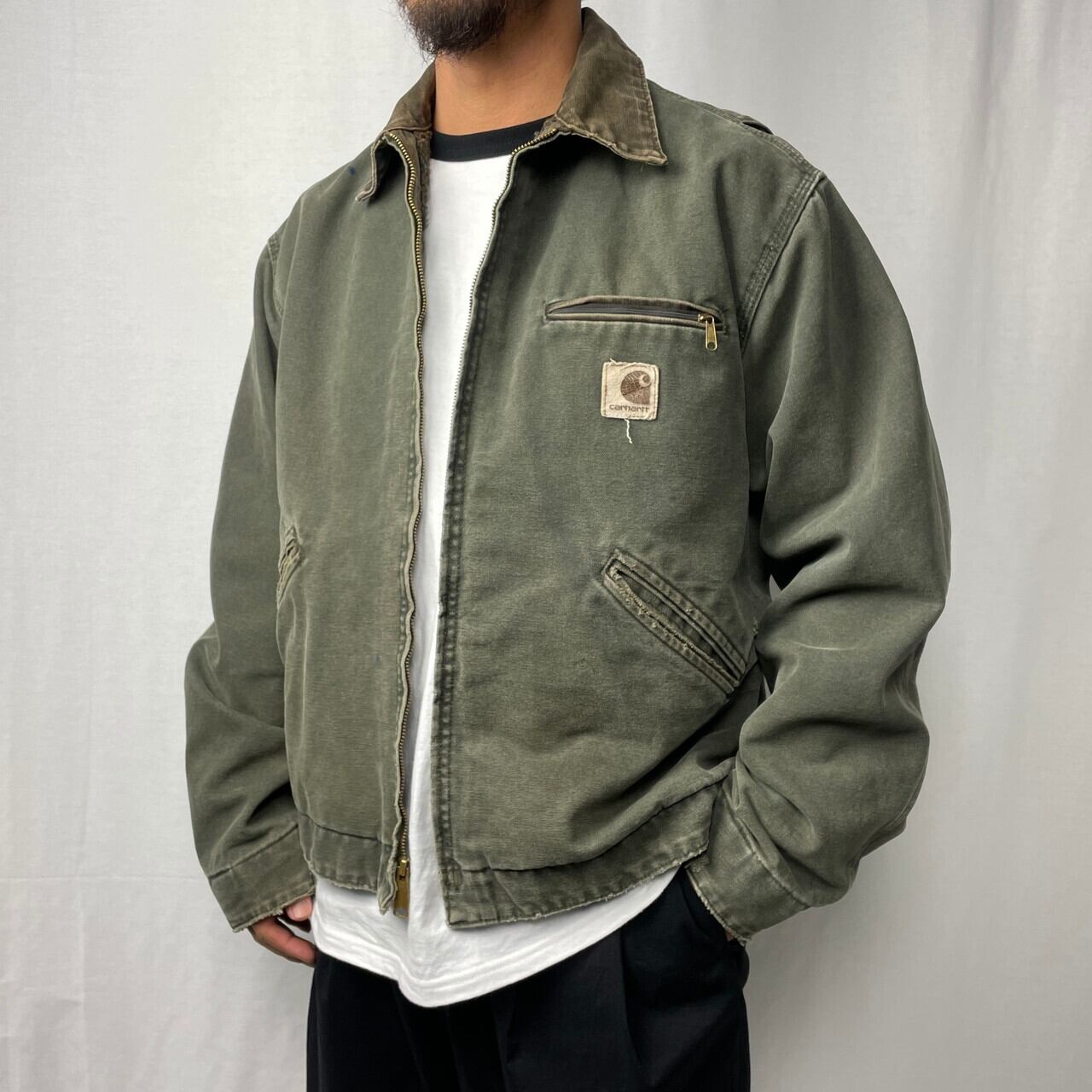 90年代 Carhartt カーハート ダック地 デトロイトジャケット ワーク 