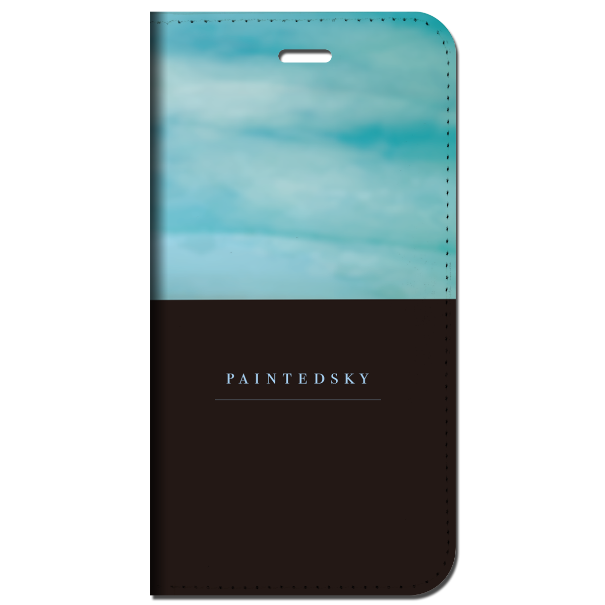 iPhone対応 スマホ 手帳型ケース スカイ アクアグリーン ポップ イラスト 【iPhone17 / iPhone16 / iPhone16e / iPhoneSE 他 iPhone各機種対応】 st40