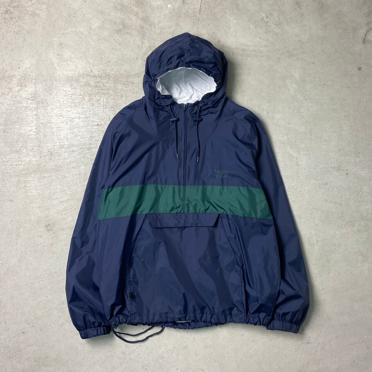 CHARLES RIVER アノラックパーカー 企業ロゴ メンズL-XL相当 古着