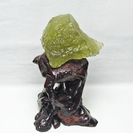 リビアングラス 原石 台座付属 一点物 199-972