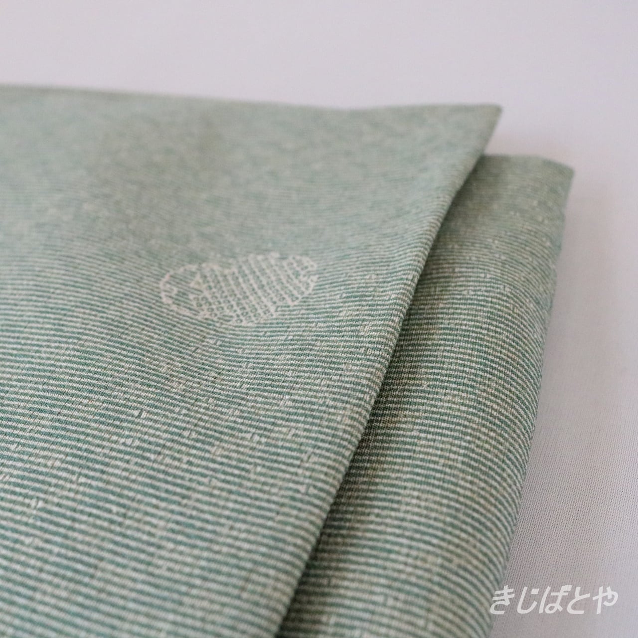 正絹ちりめん 竹縞に雪輪の江戸小紋 単衣 | きじばとや