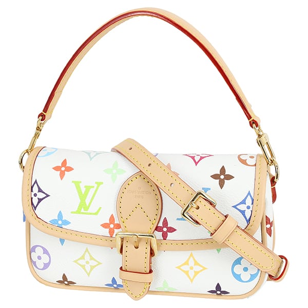 New LOUIS VUITTON ルイヴィトン LV × TM ナノディアヌ モノグラムマルチカラー ブロン ハンドバッグ ショルダーバッグ 新品