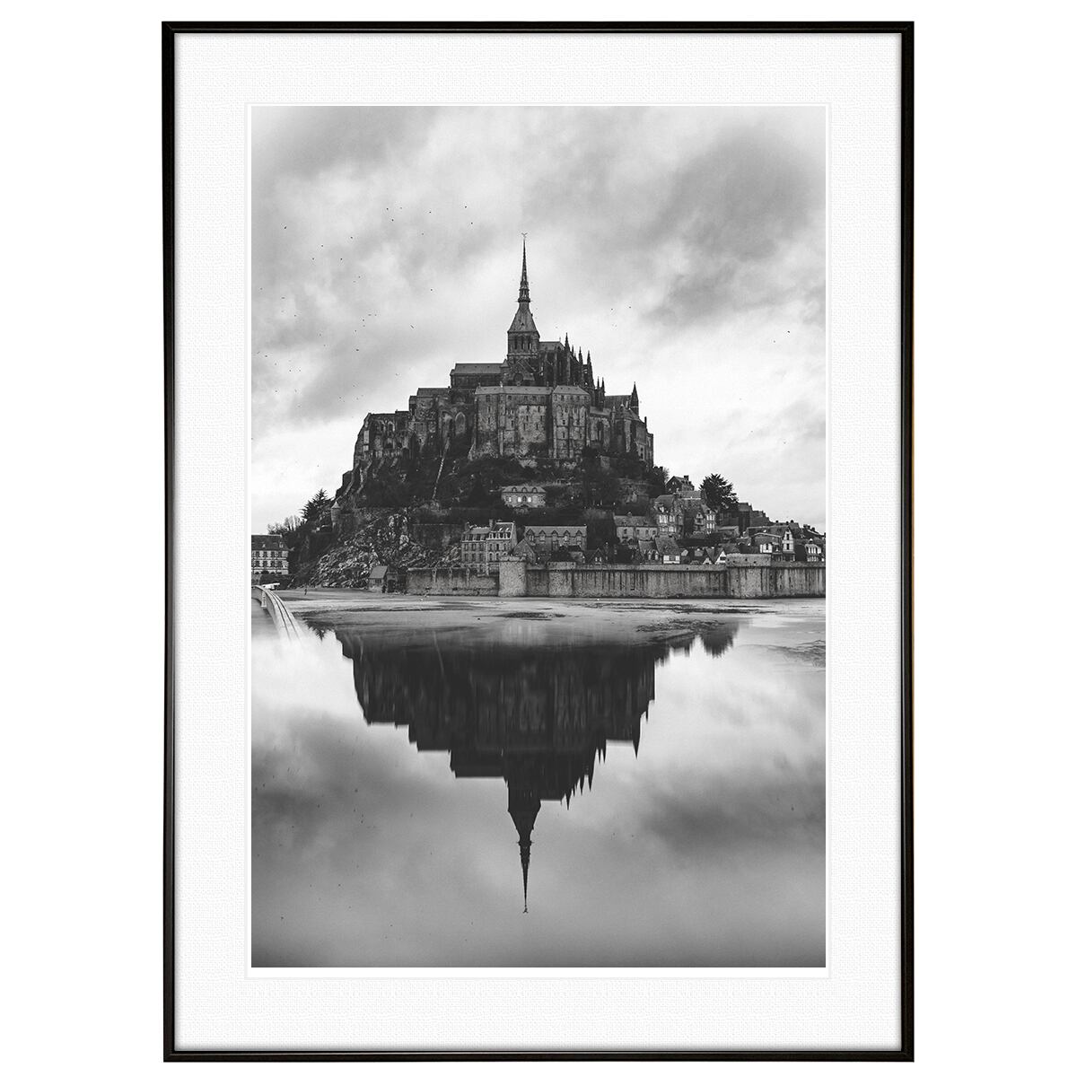 モンサンミッシェル 油絵 モン・サン ミシェル インテリアアート写真