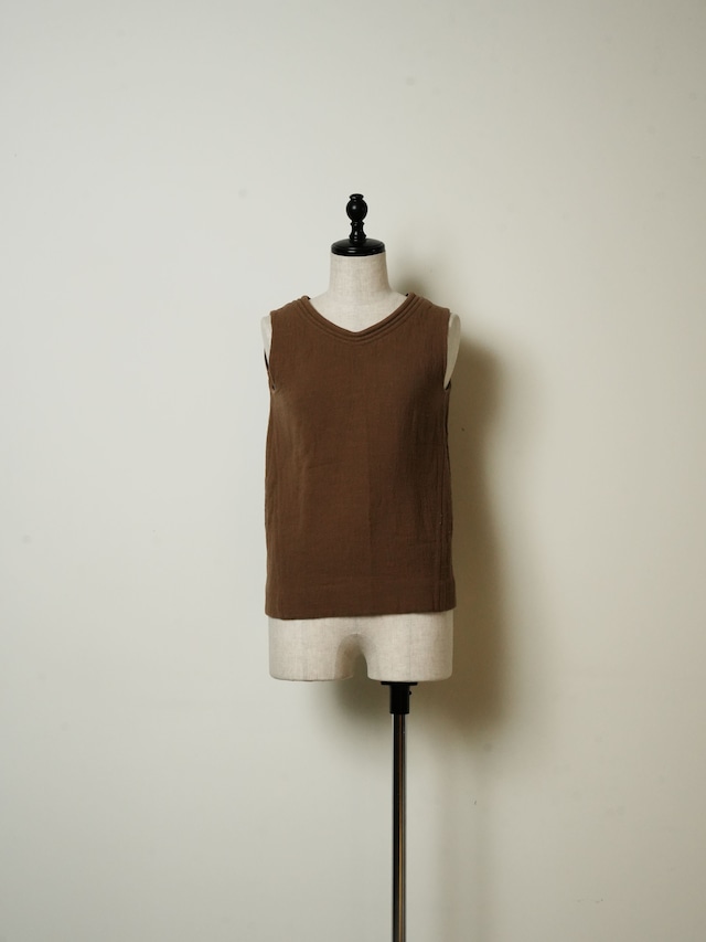 MARNI マルニ ブラウン Vネックベスト