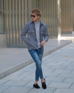 【究極】千鳥柄ツイードジャケット【BEL22-031】