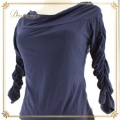 社交ダンス 衣装 スタンダード トップス レッスンウェア レディース オールシーズン Create-Sun クリエイトサン 紺 ネイビー系 無地 伸縮性 シンプルデザイン シック 軽量 ラフ 新作 ドレスアップ カジュアル ファッション ウェア 通気性 上品 お洒落 年中着用可能 トレーニング用 おすすめ 上着