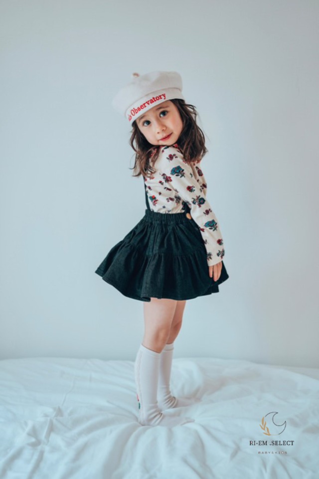 大人気⌇即納ラスト1点【wonny ribbon】Black denim skirt