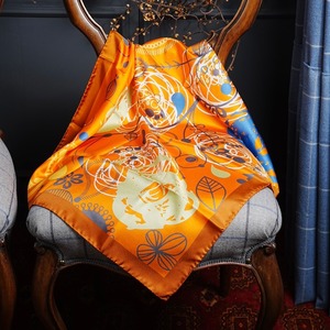 Pure silk bandana FMAR001_ORANGE