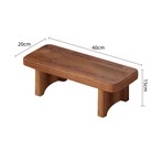 スツール ロータイプ 高さ15cm 長方形 木製 シンプル 椅子 ファッションソファスツール コーヒーテーブル ホーム 小さなスツール ロースツール 玄関