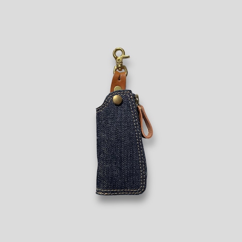 Brown Brown KEY CASE (DARK BLUE)