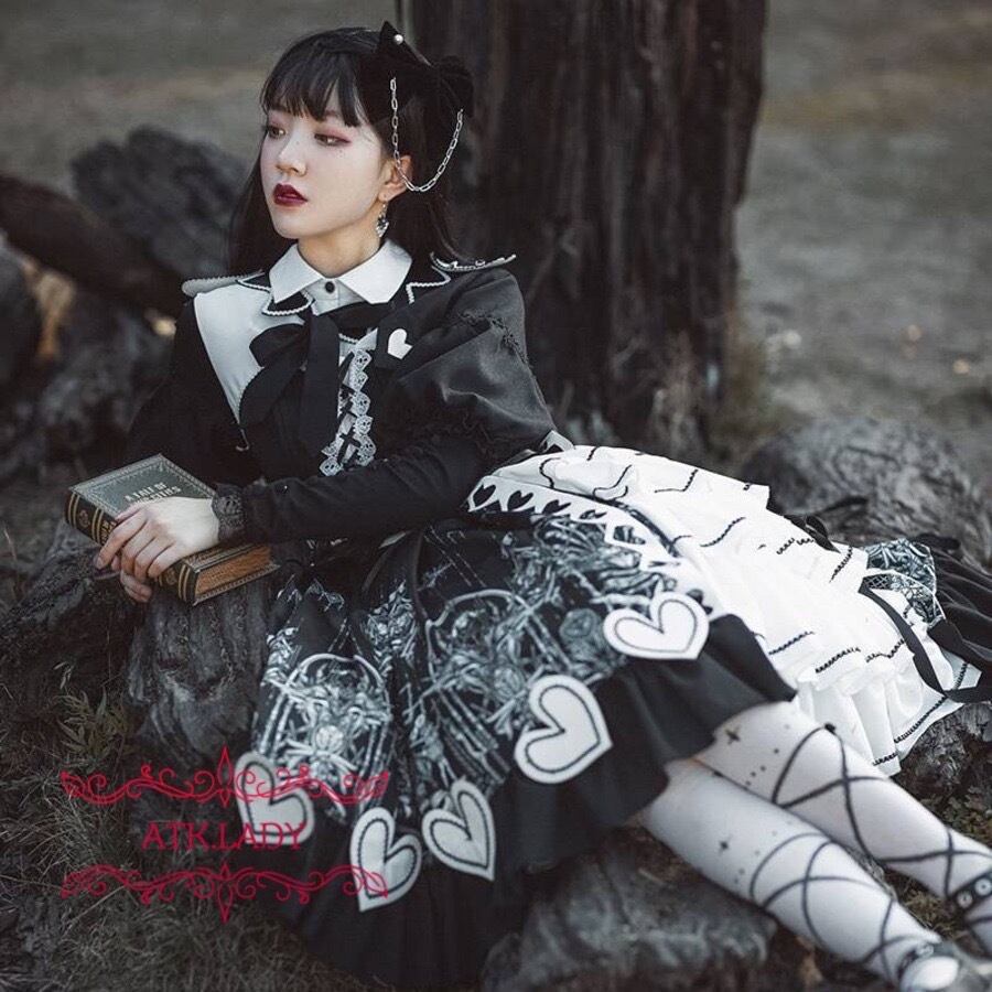 【ATK.LADY】L96 Black flash pearl【黒閃の真珠】洋風 ドレス