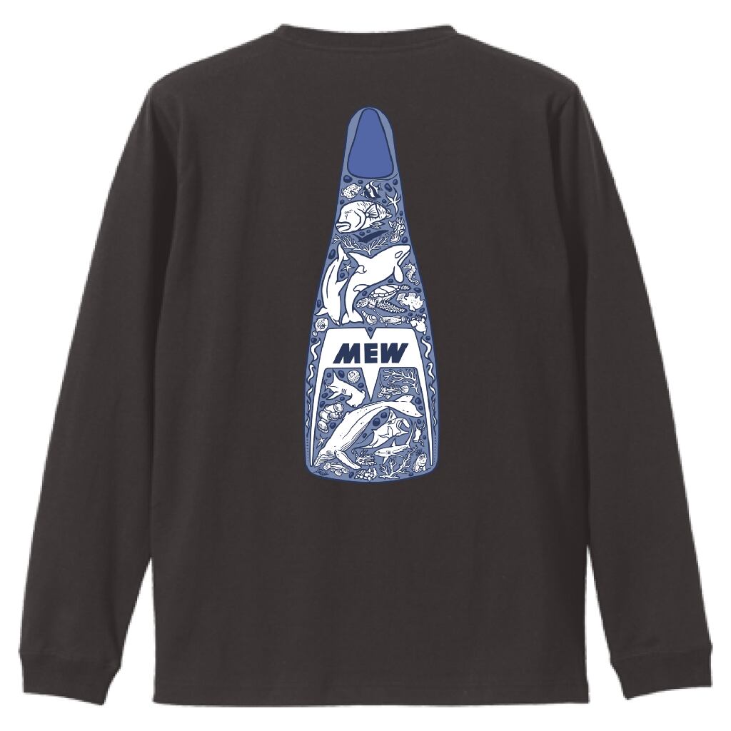 【OnlineStore限定】Fin Artist YURIE × GULL コラボ ロンT “ミッドナイトブルー”