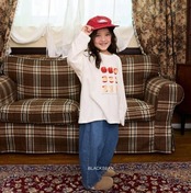 韓国子供服 / 26Autumn / Blackbean / アップルTシャツ / キッズ服  / ベビー服 / 秋服 *S(69㎝)~XL(120㎝)*