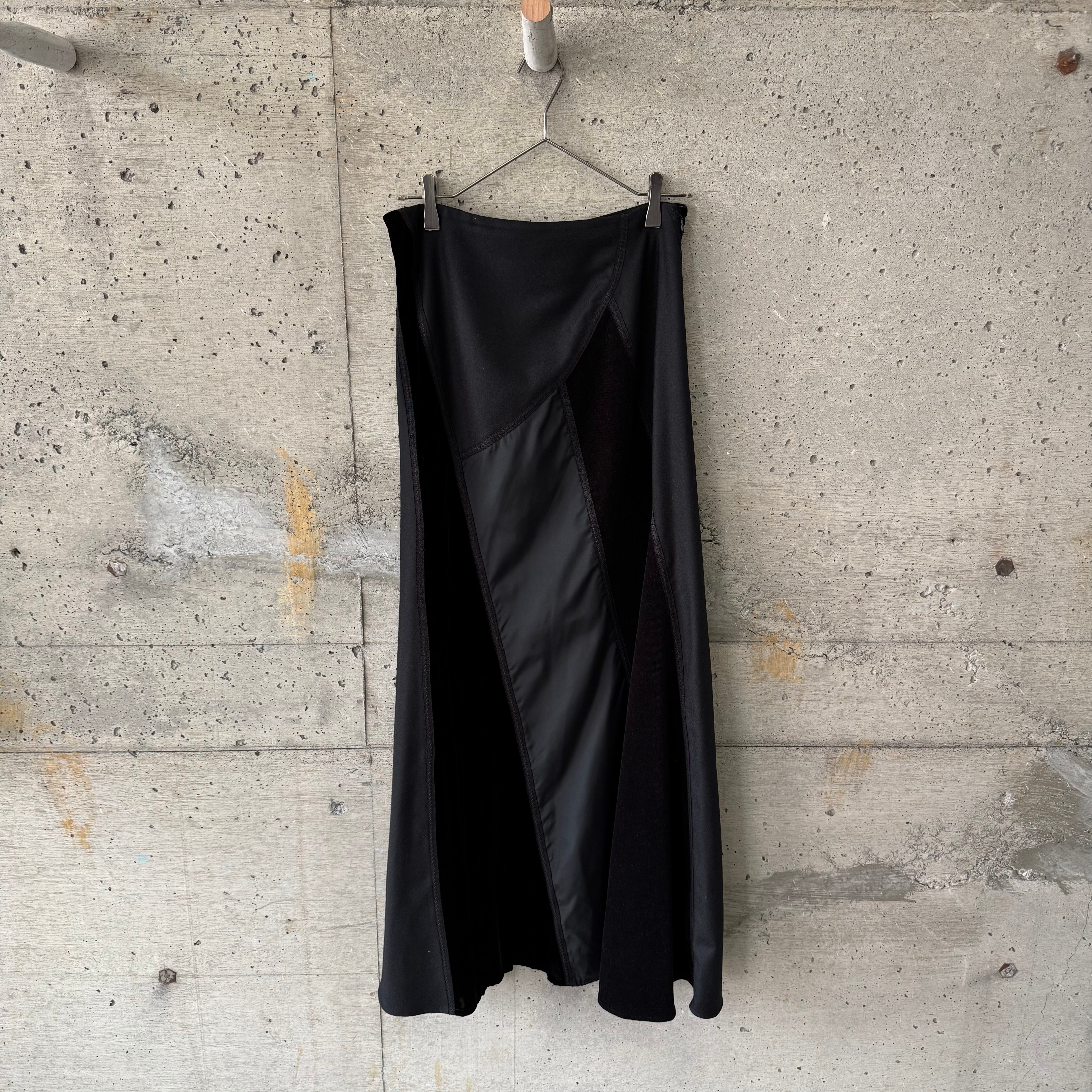 Three-piece fabric change long dress