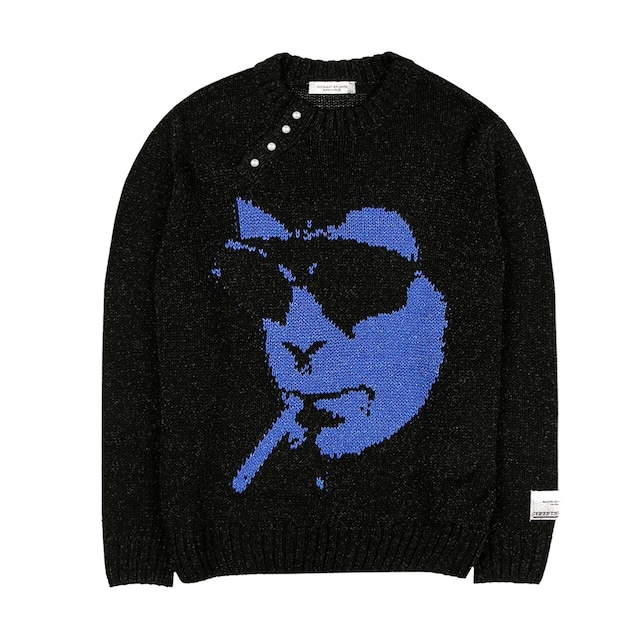 【MIDNIGHT STUDIOS】BABY FACE SWEATER